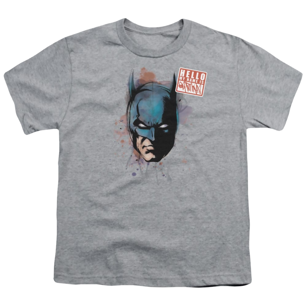 DC Batman Hello - Youth T-Shirt Youth T-Shirt (Ages 8-12) Batman   