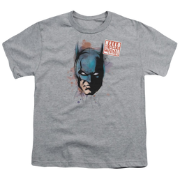 DC Batman Hello - Youth T-Shirt Youth T-Shirt (Ages 8-12) Batman   