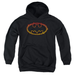 DC Batman Flame Outlined Logo - Youth Hoodie Youth Hoodie (Ages 8-12) Batman   
