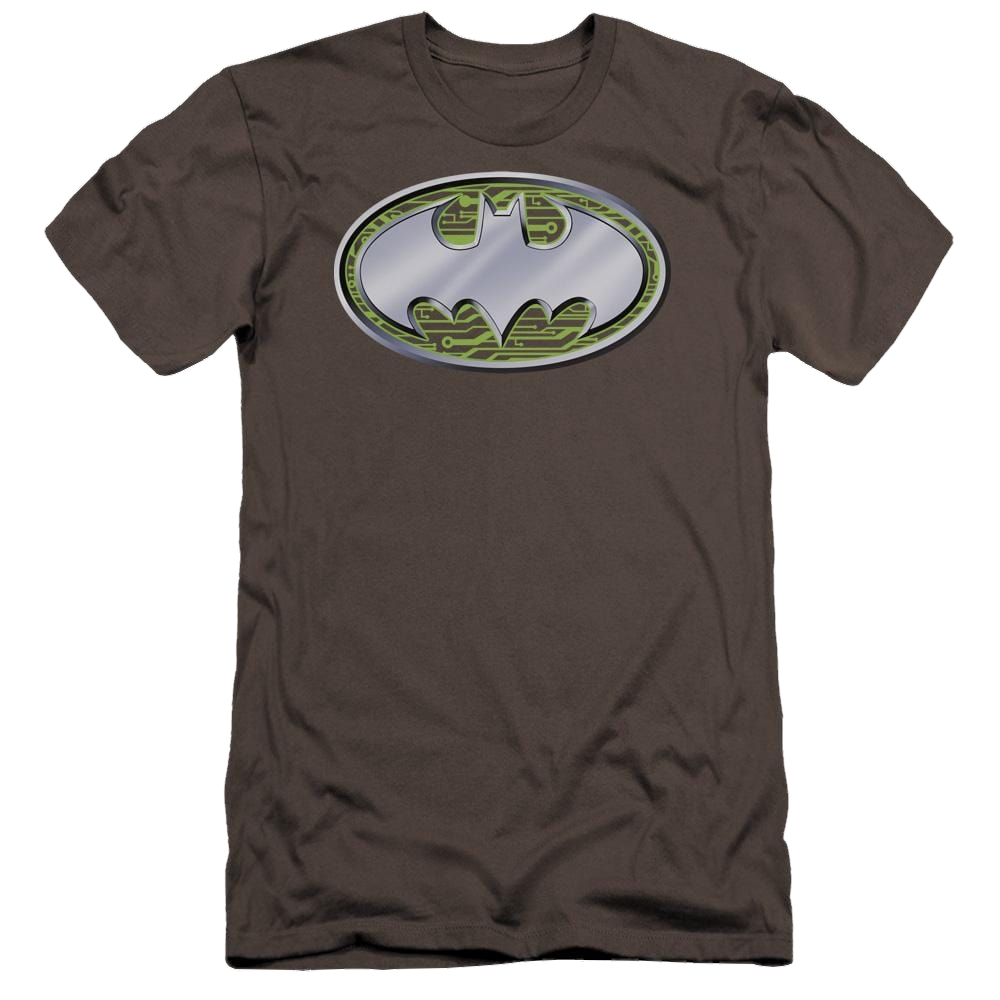 Batman Circuits Logo - Men's Premium Slim Fit T-Shirt Men's Premium Slim Fit T-Shirt Batman   
