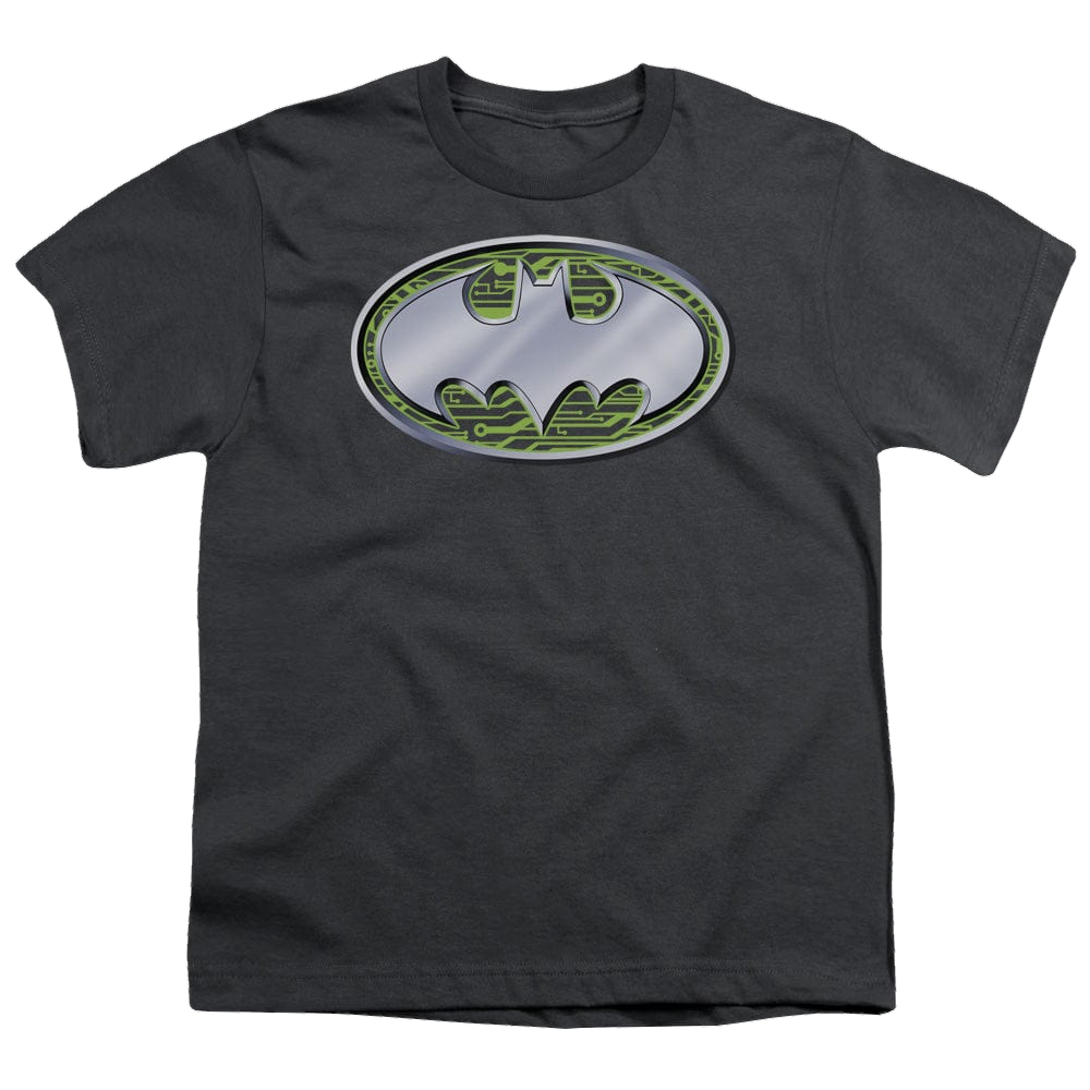 DC Batman Circuits Logo - Youth T-Shirt Youth T-Shirt (Ages 8-12) Batman   