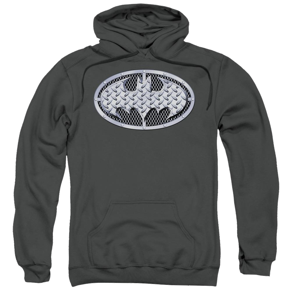 Batman Steel Mesh Shield - Pullover Hoodie Pullover Hoodie Batman   