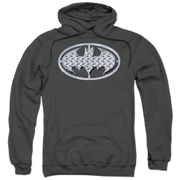 Batman Steel Mesh Shield - Pullover Hoodie Pullover Hoodie Batman   