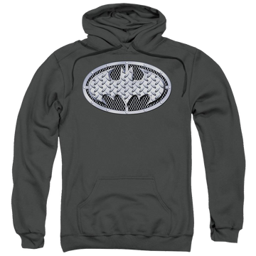 Batman Steel Mesh Shield - Pullover Hoodie Pullover Hoodie Batman   