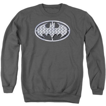 Batman Steel Mesh Shield - Men's Crewneck Sweatshirt Men's Crewneck Sweatshirt Batman   