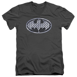 Batman Steel Mesh Shield - Men's V-Neck T-Shirt Men's V-Neck T-Shirt Batman   