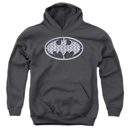 DC Batman Steel Mesh Shield - Youth Hoodie Youth Hoodie (Ages 8-12) Batman   