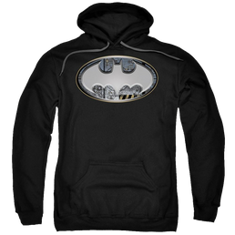 Batman Steel Wall Shield - Pullover Hoodie Pullover Hoodie Batman   