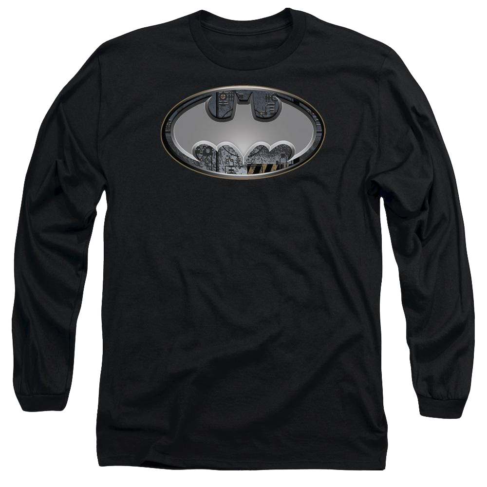 Dc Batman Steel Wall Shield - Men's Long Sleeve T-Shirt Men's Long Sleeve T-Shirt Batman   