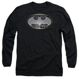 Dc Batman Steel Wall Shield - Men's Long Sleeve T-Shirt Men's Long Sleeve T-Shirt Batman   