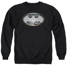 Batman Steel Wall Shield - Men's Crewneck Sweatshirt Men's Crewneck Sweatshirt Batman   