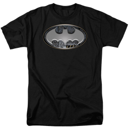 Batman Steel Wall Shield - Men's Regular Fit T-Shirt Men's Regular Fit T-Shirt Batman   