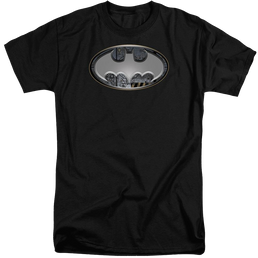 Batman Steel Wall Shield - Men's Tall Fit T-Shirt Men's Tall Fit T-Shirt Batman   