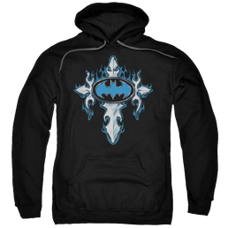 Batman Gothic Steel Logo - Pullover Hoodie Pullover Hoodie Batman   
