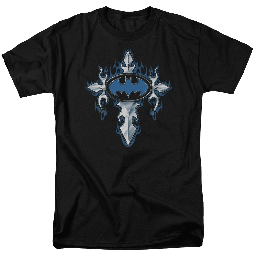 Batman Gothic Steel Logo - Men's Regular Fit T-Shirt Men's Regular Fit T-Shirt Batman   