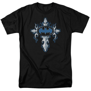Batman Gothic Steel Logo - Men's Regular Fit T-Shirt Men's Regular Fit T-Shirt Batman   