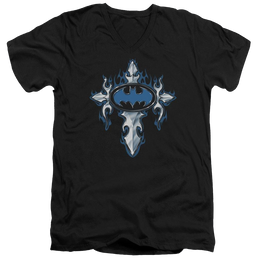 Batman Gothic Steel Logo - Men's V-Neck T-Shirt Men's V-Neck T-Shirt Batman   