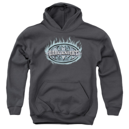 DC Batman Dark Knight Steel Shield - Youth Hoodie Youth Hoodie (Ages 8-12) Batman   