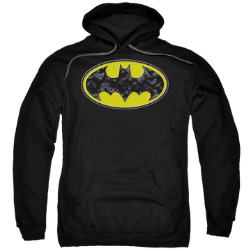 Batman Bats In Logo - Pullover Hoodie Pullover Hoodie Batman   