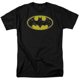Batman Bats In Logo - Men's Regular Fit T-Shirt Men's Regular Fit T-Shirt Batman   