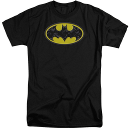 Batman Bats In Logo - Men's Tall Fit T-Shirt Men's Tall Fit T-Shirt Batman   