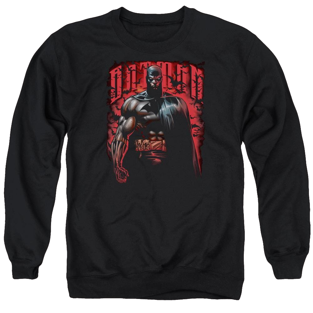 Batman Red Knight - Men's Crewneck Sweatshirt Men's Crewneck Sweatshirt Batman   