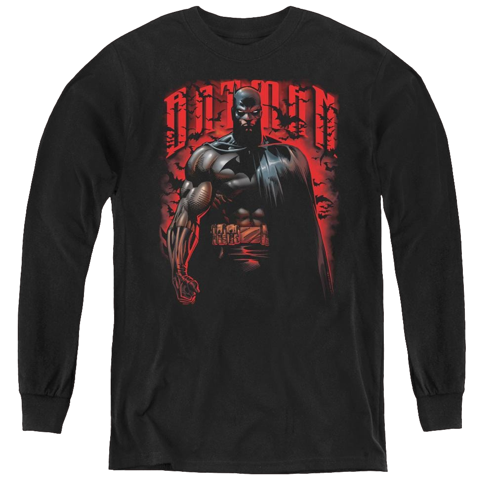 Dc Batman Red Knight - Youth Long Sleeve T-Shirt Youth Long Sleeve T-Shirt Batman   