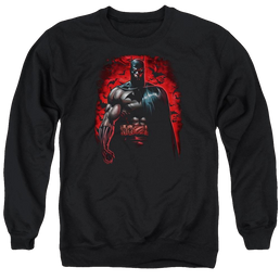 Batman Red Knight - Men's Crewneck Sweatshirt Men's Crewneck Sweatshirt Batman   