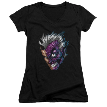 Batman Just Face - Juniors V-Neck T-Shirt Juniors V-Neck T-Shirt Batman   
