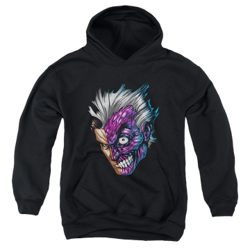 DC Batman Just Face - Youth Hoodie Youth Hoodie (Ages 8-12) Batman   