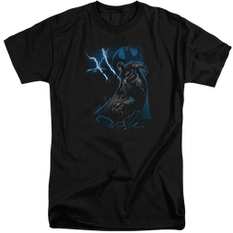 Batman Lightning Strikes - Men's Tall Fit T-Shirt Men's Tall Fit T-Shirt Batman   