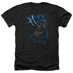 Batman Lightning Strikes - Men's Heather T-Shirt Men's Heather T-Shirt Batman   