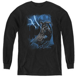 Dc Batman Lightning Strikes - Youth Long Sleeve T-Shirt Youth Long Sleeve T-Shirt Batman   