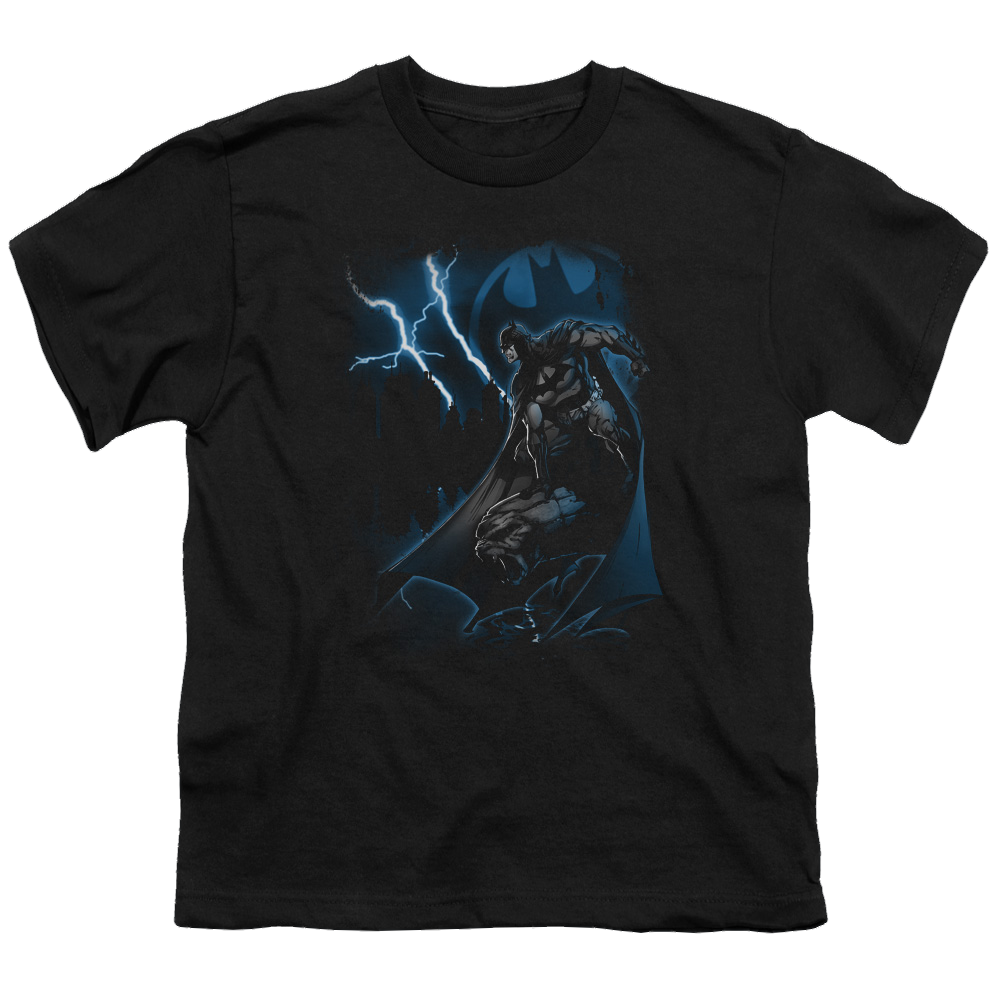 DC Batman Lightning Strikes - Youth T-Shirt Youth T-Shirt (Ages 8-12) Batman   