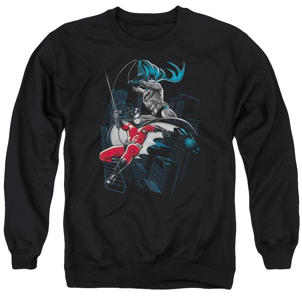 Batman Black And White - Men's Crewneck Sweatshirt Men's Crewneck Sweatshirt Batman   
