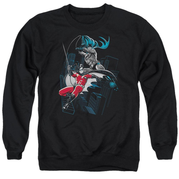 Batman Black And White - Men's Crewneck Sweatshirt Men's Crewneck Sweatshirt Batman   