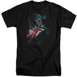 Batman Black And White - Men's Tall Fit T-Shirt Men's Tall Fit T-Shirt Batman   