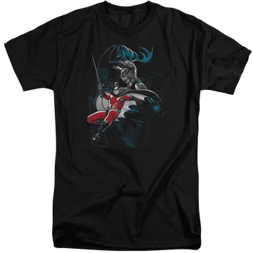 Batman Black And White - Men's Tall Fit T-Shirt Men's Tall Fit T-Shirt Batman   