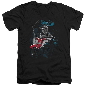 Batman Black And White - Men's V-Neck T-Shirt Men's V-Neck T-Shirt Batman   