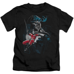 Robin Black And White - Kid's T-Shirt Kid's T-Shirt (Ages 4-7) Batman   