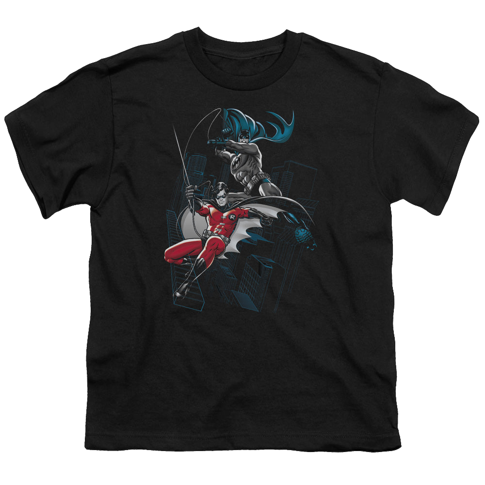 Robin Black And White - Youth T-Shirt Youth T-Shirt (Ages 8-12) Batman   
