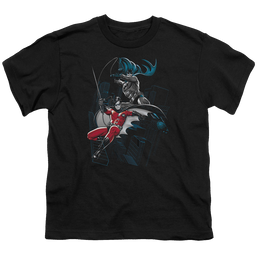 Robin Black And White - Youth T-Shirt Youth T-Shirt (Ages 8-12) Batman   