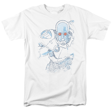 White men's regular fit t-shirt with Batman Snowblind Freeze graphic
