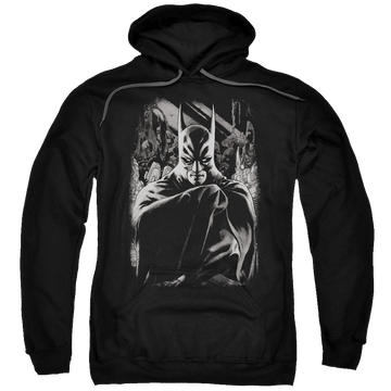 Black pullover hoodie with Batman Detective 821 Cover graphic