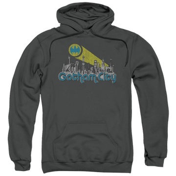 Batman Gotham City Distressed - Pullover Hoodie Pullover Hoodie Batman   