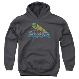 DC Batman Gotham City Distressed - Youth Hoodie Youth Hoodie (Ages 8-12) Batman   