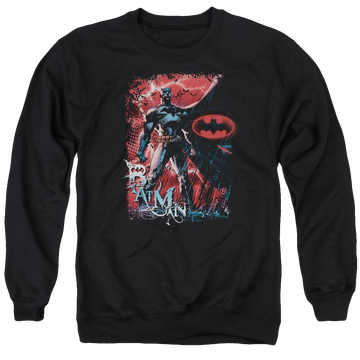 Batman Gotham Reign - Men's Crewneck Sweatshirt Men's Crewneck Sweatshirt Batman   