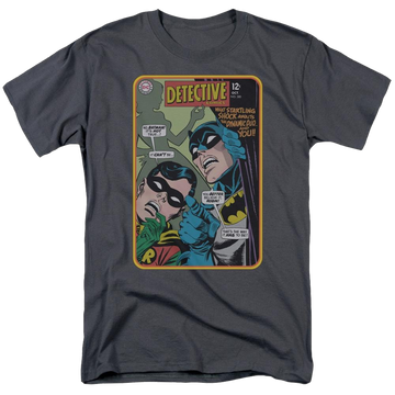Charcoal men's regular fit t-shirt with Batman Detective #380 graphic
