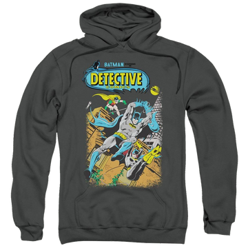 Charcoal pullover hoodie with Batman Detective #487 graphic