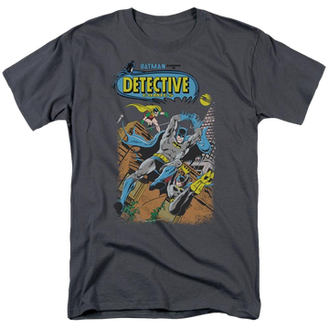 Charcoal men's regular fit t-shirt with Batman Detective #487 graphic